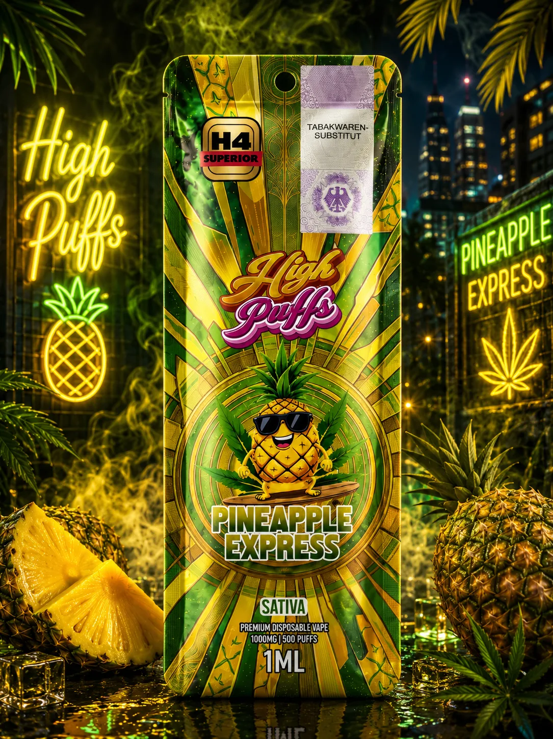 High Puff Pineapple Express Einweg-Vape